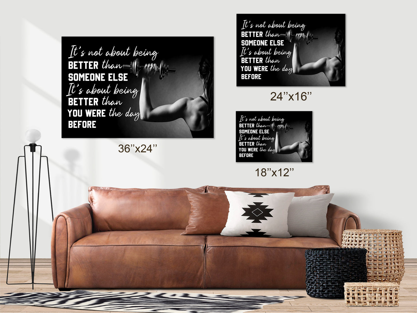 Better Than You Were | Canvas Wall Art | Full Gallery Wrapped