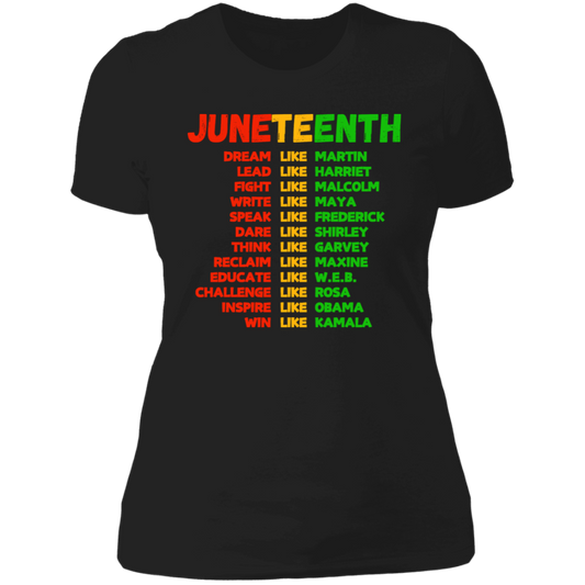 Juneteenth Famous Names | Ladies' Boyfriend T-Shirt