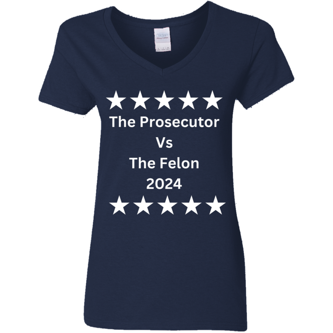 Prosecutor Vs Felon | Ladies V-Neck T-Shirt