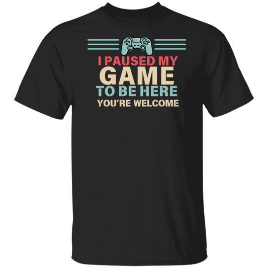 I Paused My Game T-Shirt | Dad Gift