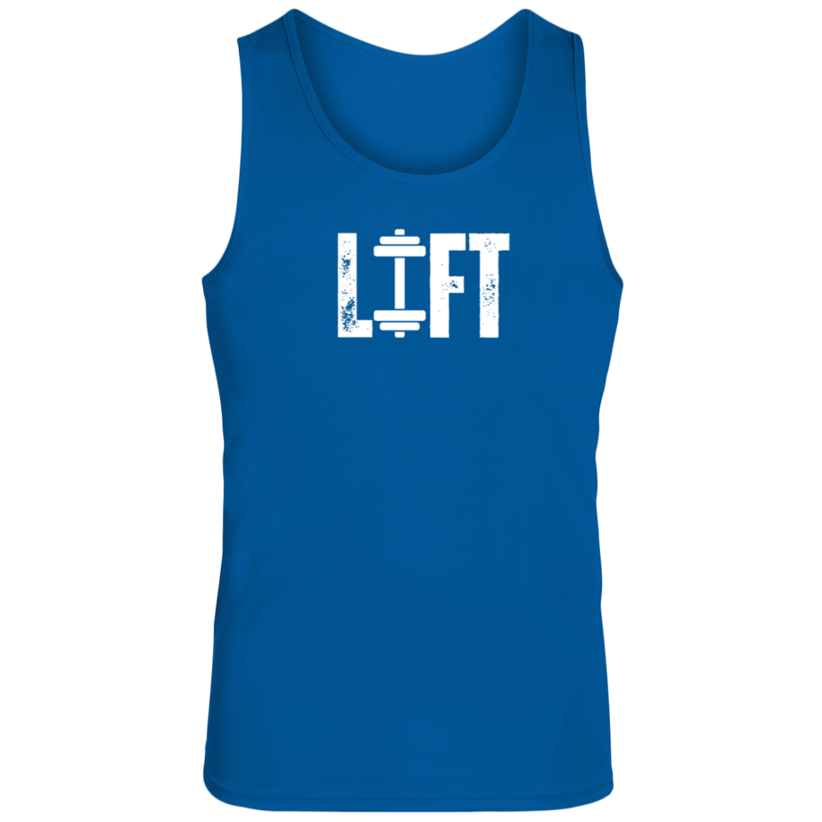 Barbells Print Athletic Tank Top | Moisture Wicking