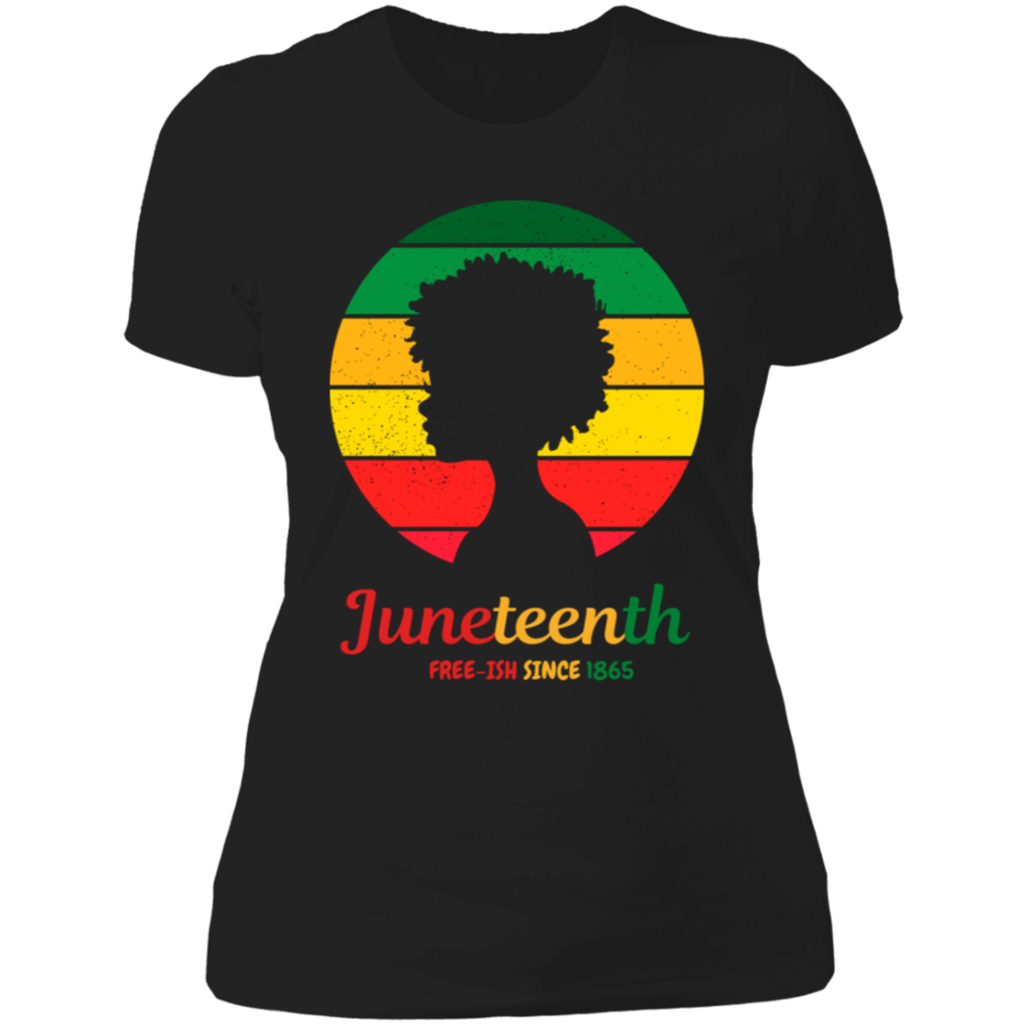 Juneteenth Silhouette | Ladies' Boyfriend T-Shirt