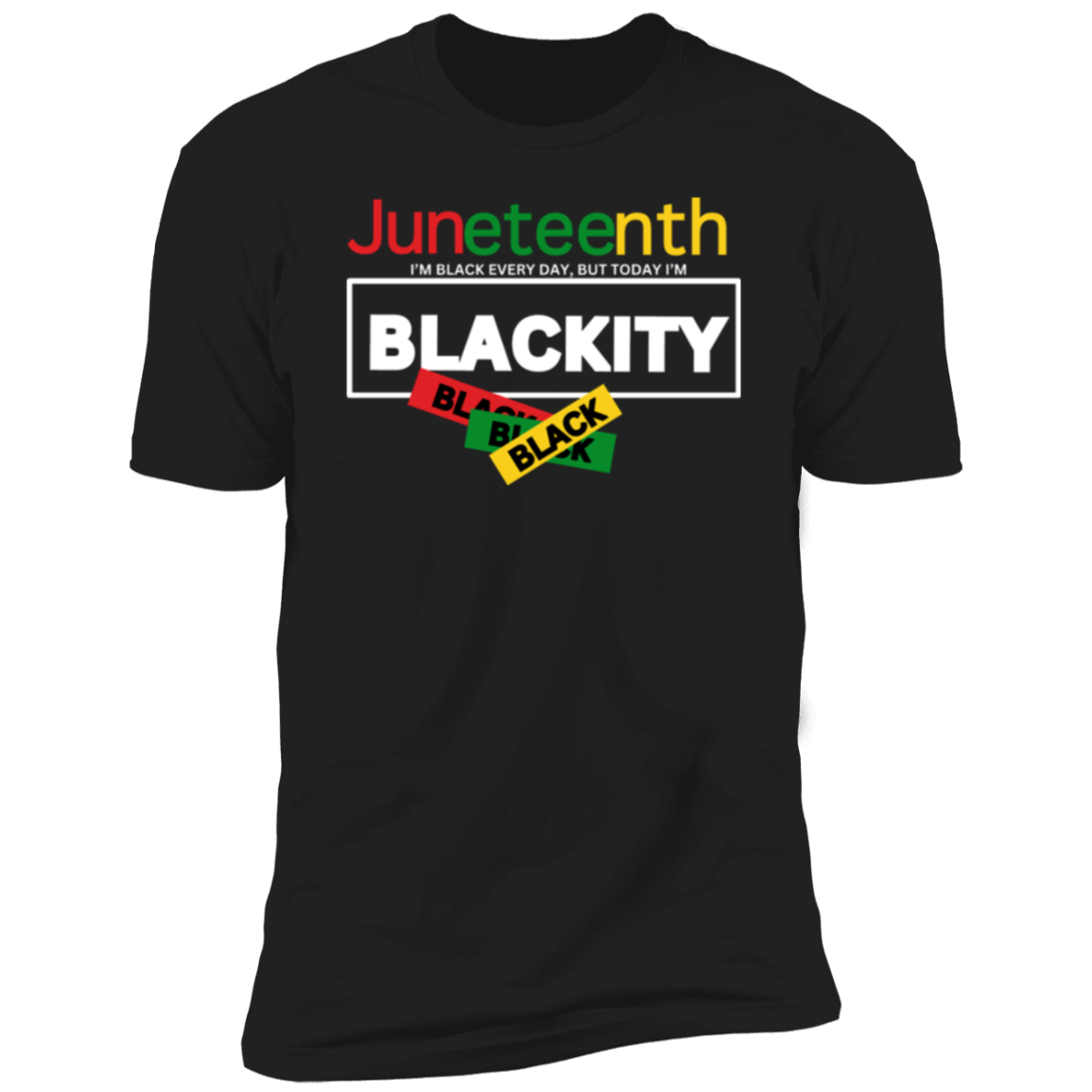 Juneteenth Blackity Black | Men's Premium Short Sleeve T-Shirt