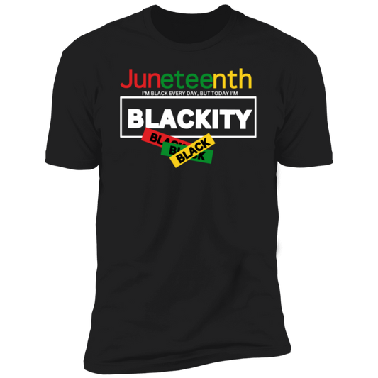 Juneteenth Blackity Black | Men's Premium Short Sleeve T-Shirt