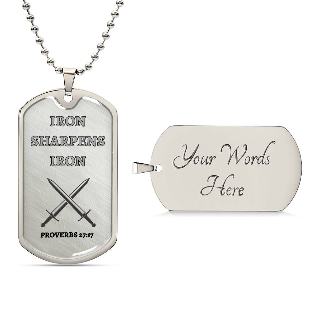 Iron Sharpens Iron | Dog Tag