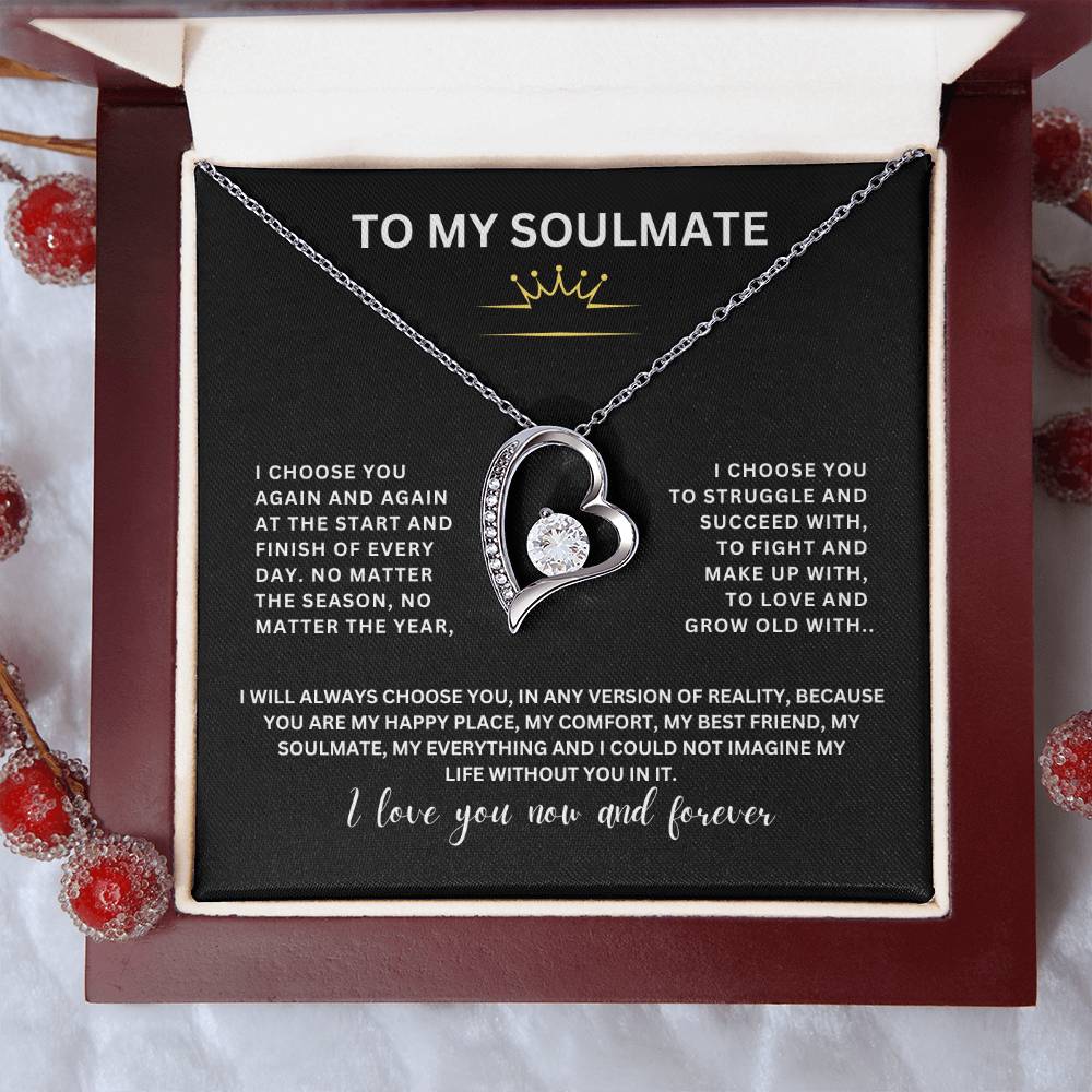 To My Soulmate | Forever Love Necklace