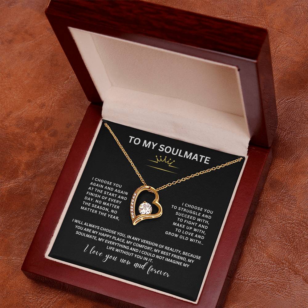 To My Soulmate | Forever Love Necklace