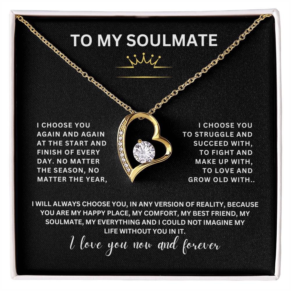 To My Soulmate | Forever Love Necklace