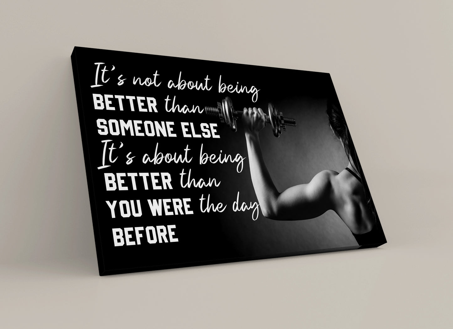 Better Than You Were | Canvas Wall Art | Full Gallery Wrapped